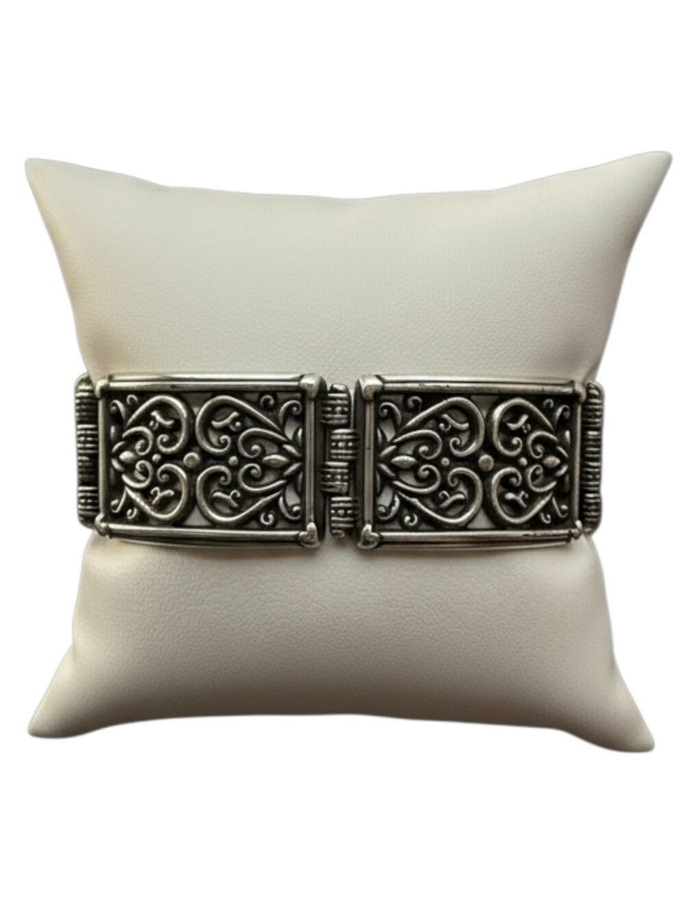 Brighton Wide Link Bracelet With Hearts 2365